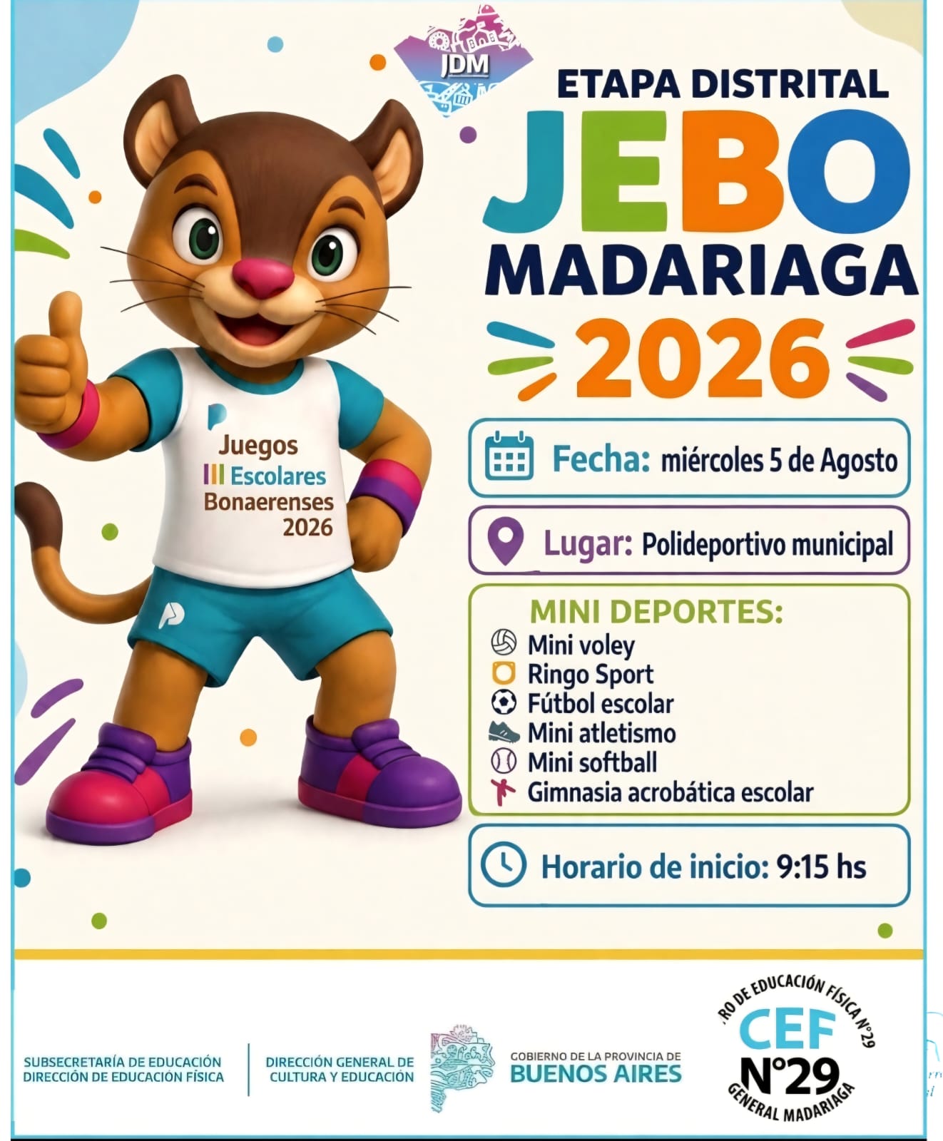 Madariaga vibra con la pasión deportiva en la Etapa Distrital de los Juegos Bonaerenses 2026