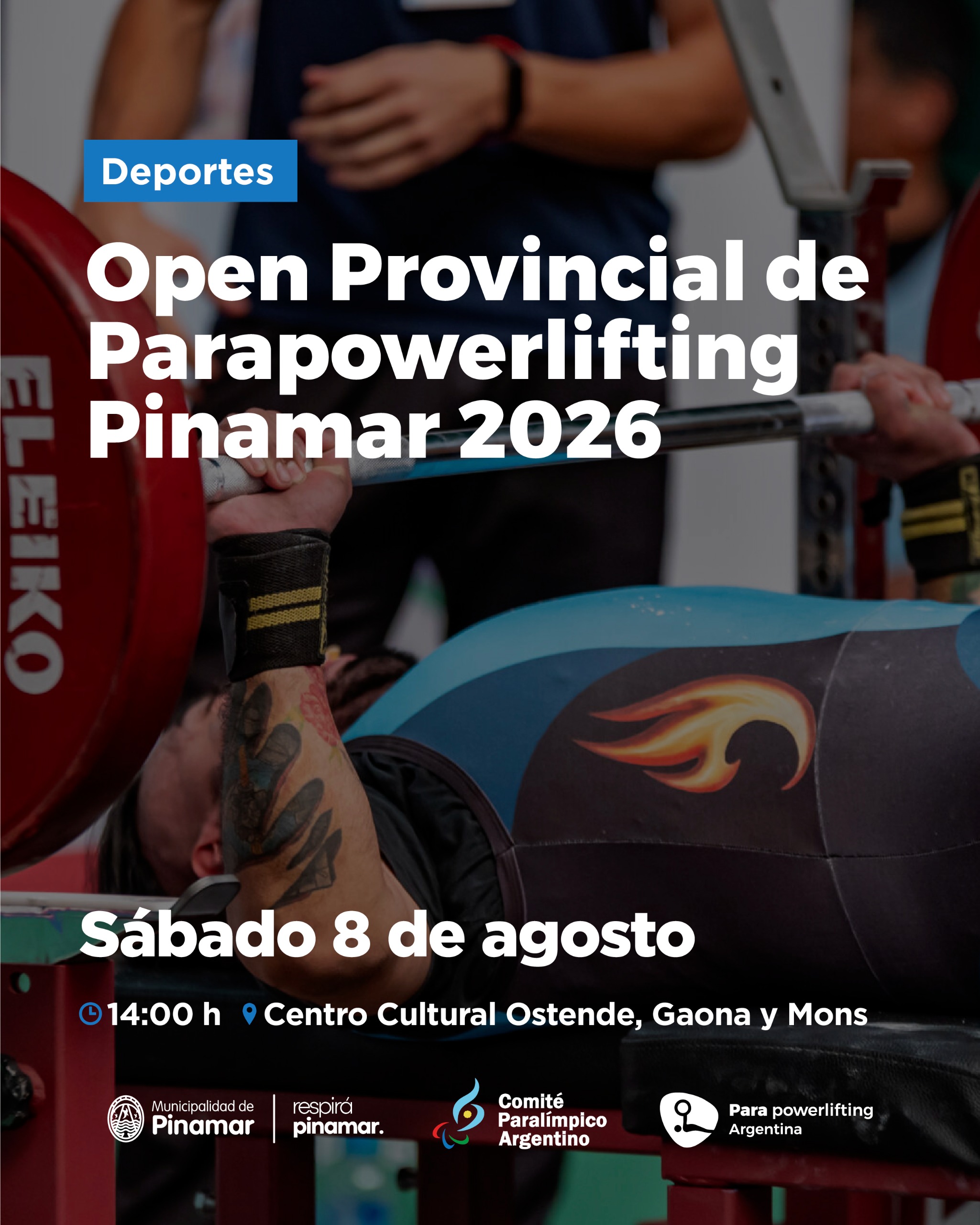 Encuentro Provincial de Para Powerlifting en Pinamar