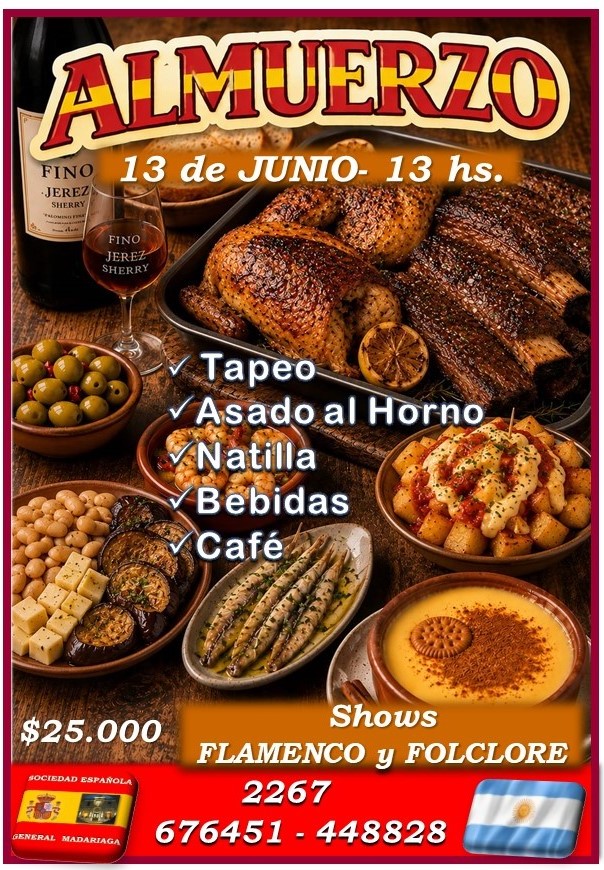 El almuerzo que une el flamenco y el folclore