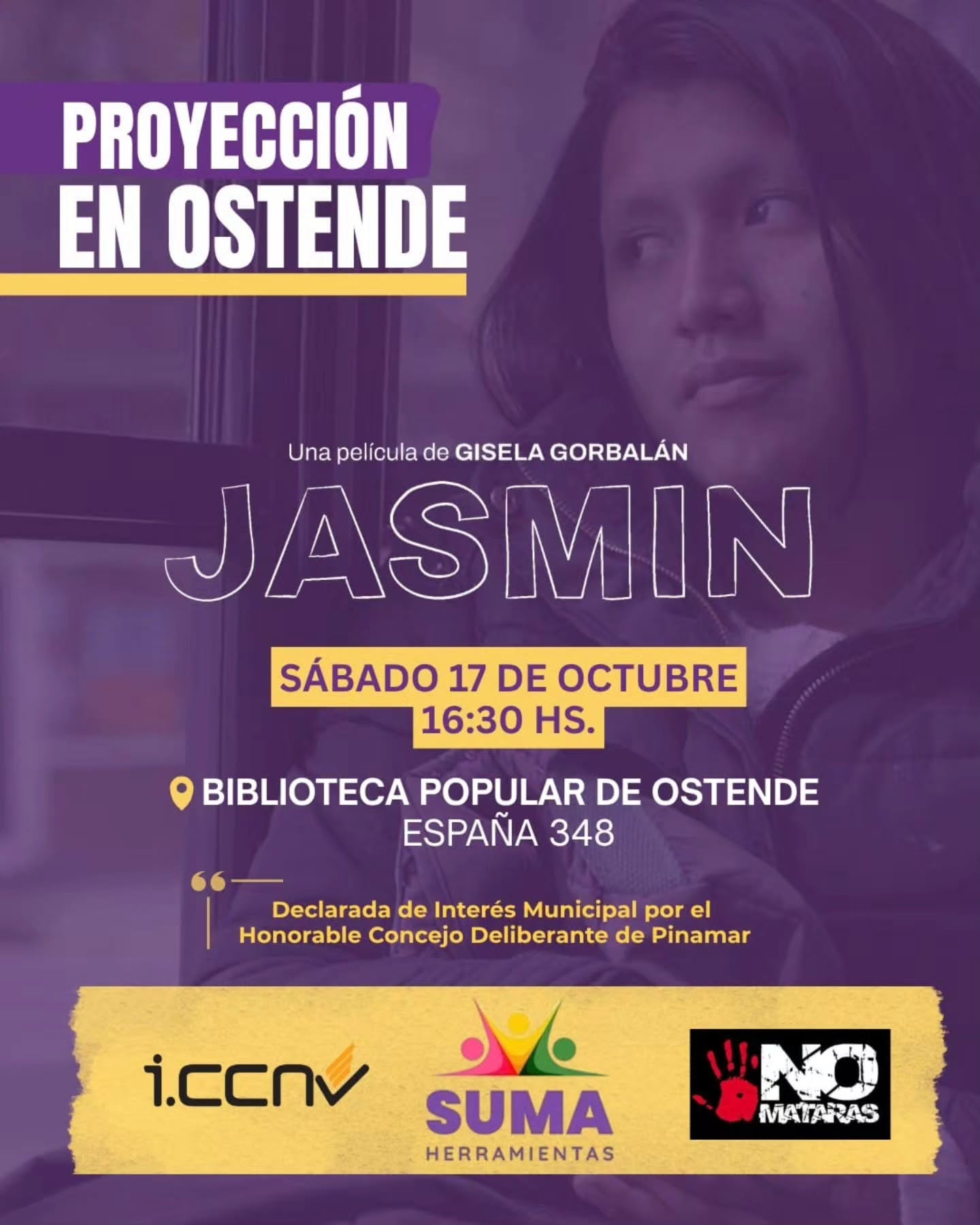 “Jasmín” se proyecta en la Biblioteca Popular de Ostende
