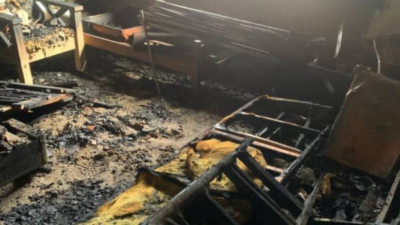 Grave incendio de vivienda en el sur de Villa Gesell
