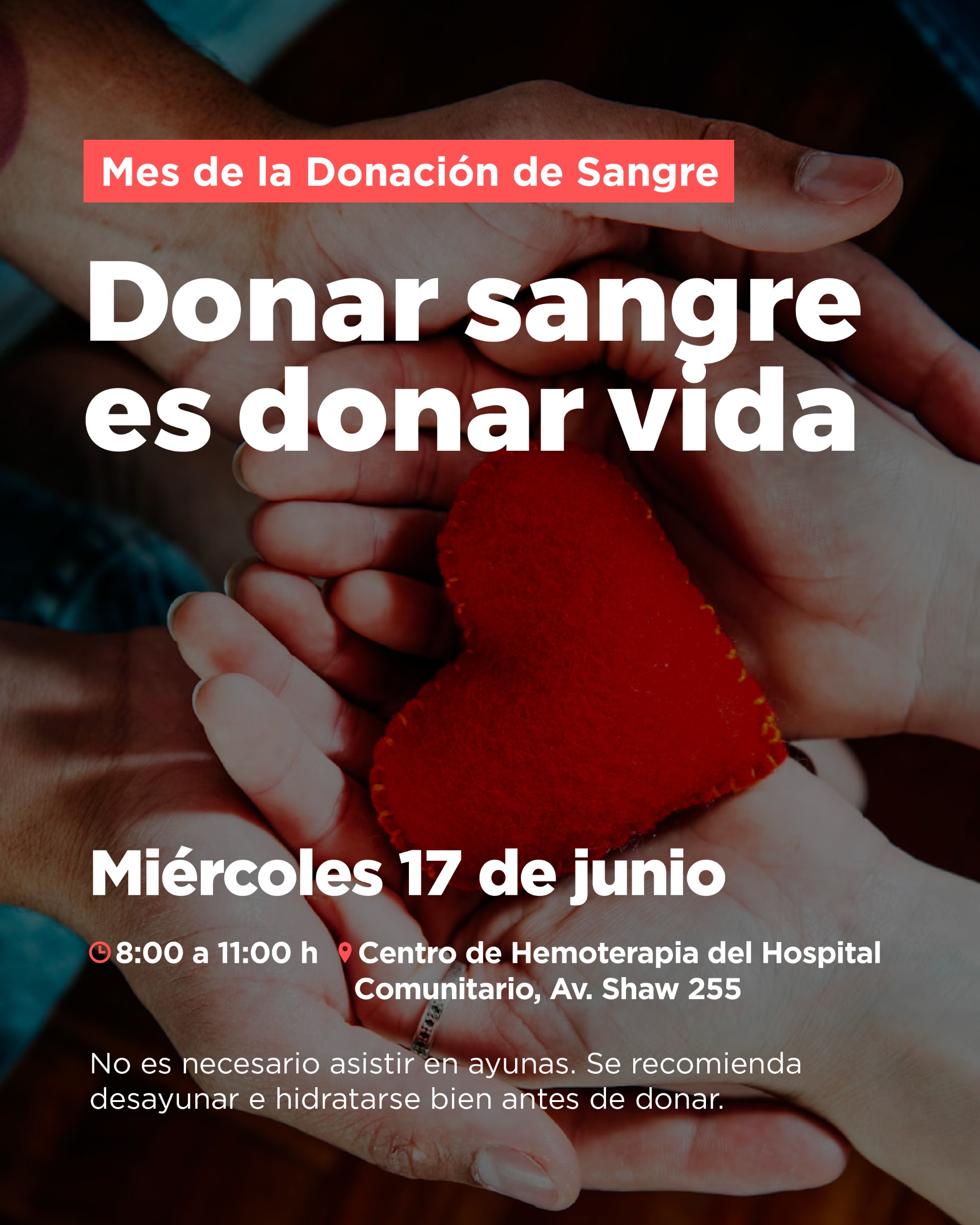 Si don&aacute;s sangre, ganamos todos