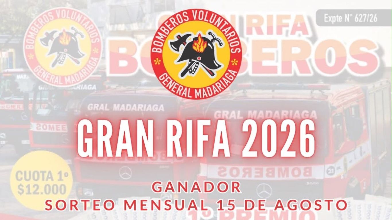 Dardo Gorosterrazu gana $1.000.000 en el sorteo mensual de Bomberos Madariaga