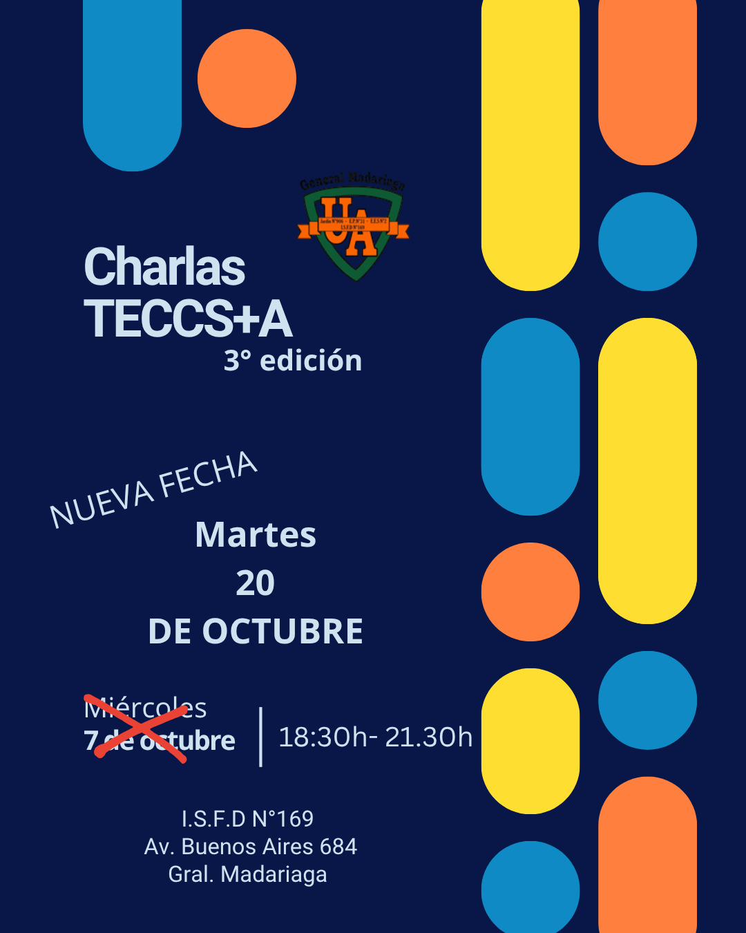 Madariaga: llega la 3° edición de las Charlas TECCS+A