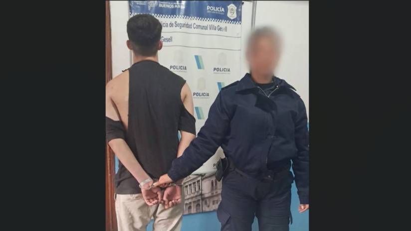Villa Gesell: un joven de 19 a&ntilde;os fue detenido por agredir a polic&iacute;as durante un disturbio