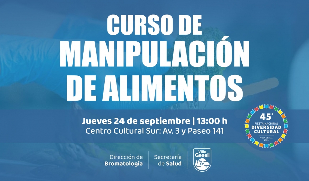 Nuevo curso de manipulación de alimentos en Villa Gesell