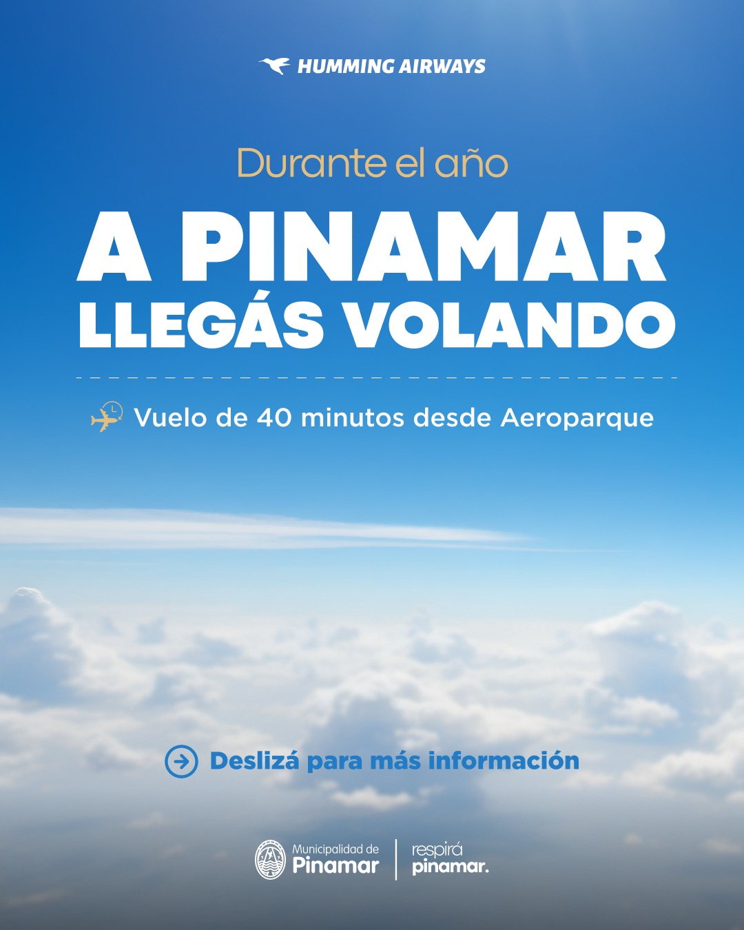 Seguir&aacute;n los vuelos de la empresa Humming Airways