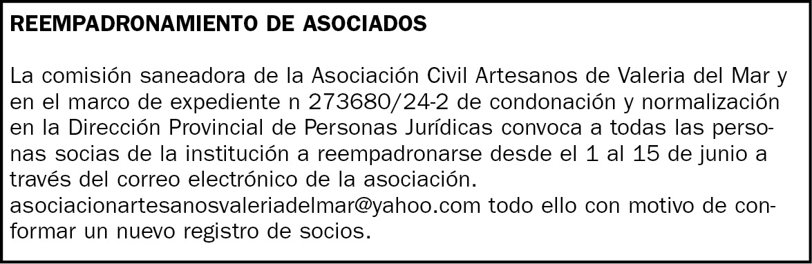 REEMPADRONAMIENTO DE ASOCIADOS
