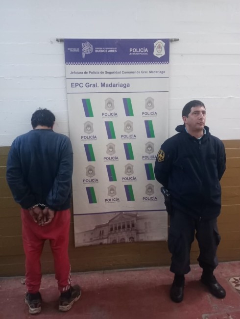 Detienen a un hombre y recuperan elementos robados en un procedimiento en Madariaga