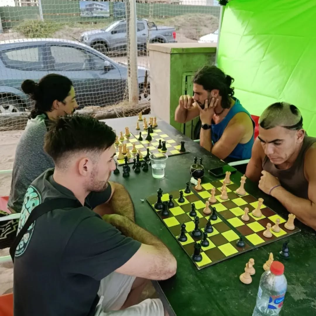 Ajedrez en la Playa Deportiva de Pinamar