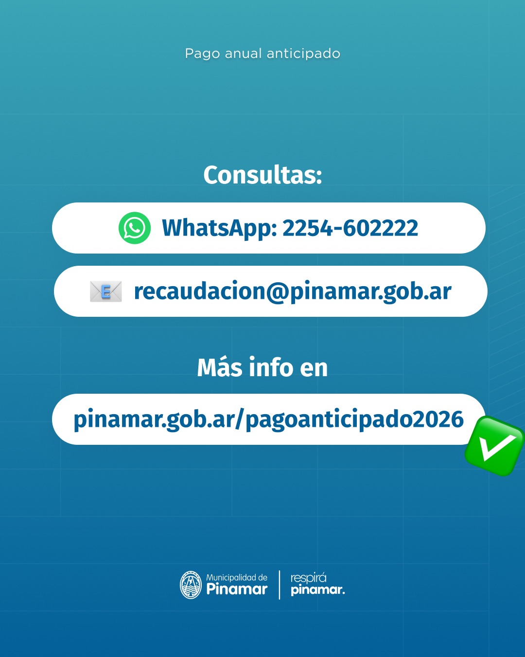 Se extendi&oacute; el plazo para el Pago Anual Anticipado de la Tasa de Inmuebles 2026