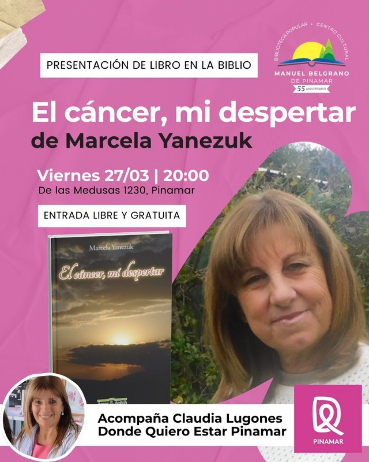 &ldquo;El c&aacute;ncer, mi despertar&rdquo; de Marcela Yanezuk