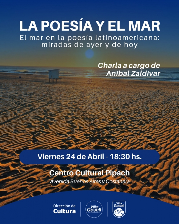 Llega &ldquo;Cr&oacute;nica de un oleaje literario&rdquo;, una charla sobre el mar en la poes&iacute;a latinoamericana