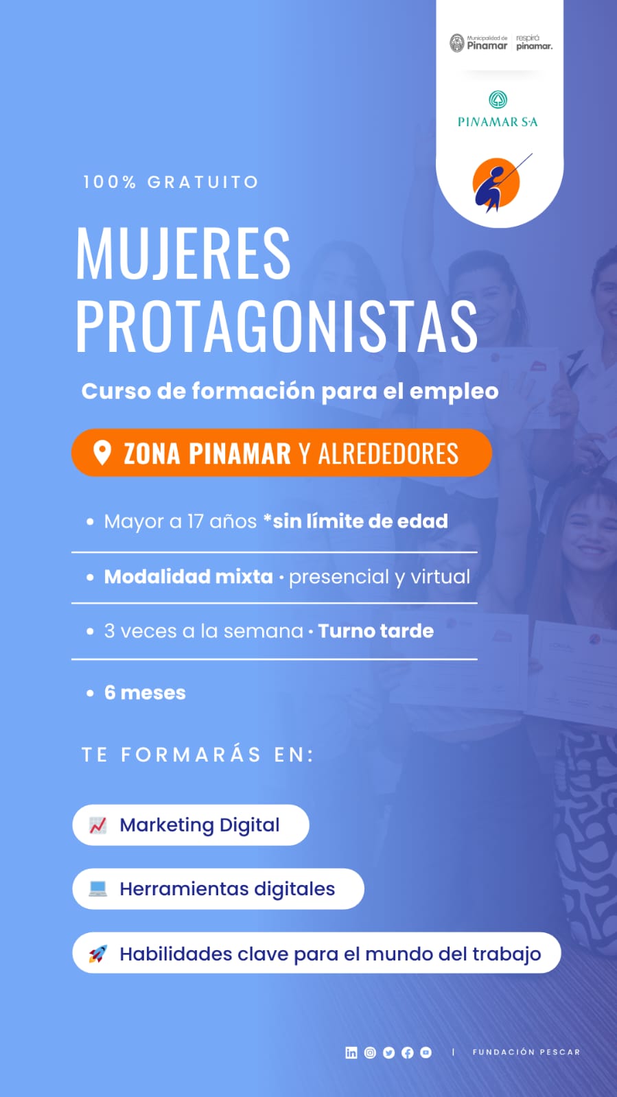 Fundaci&oacute;n Pescar lanza el programa &ldquo;Mujeres Protagonistas&rdquo;