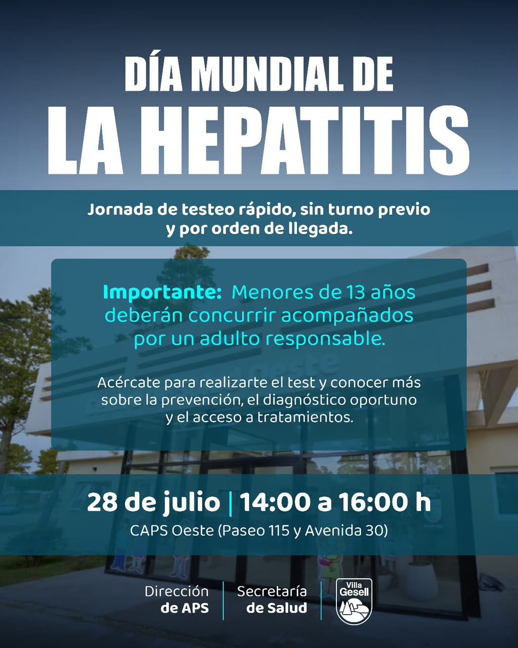 Hepatitis: jornada de testeo r&aacute;pido en el CAPS Oeste