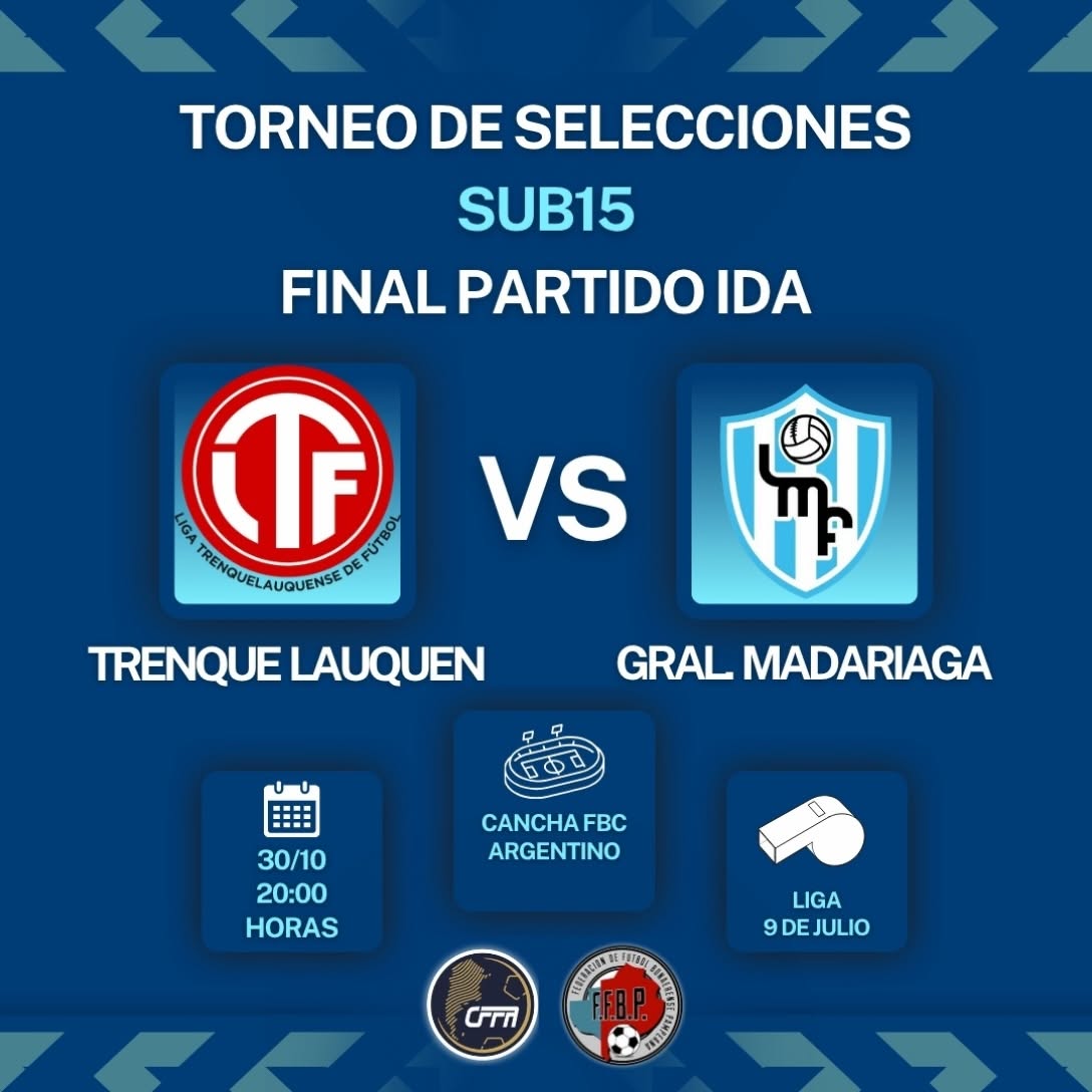Sub 15: la ilusión partió a Trenque Lauquen