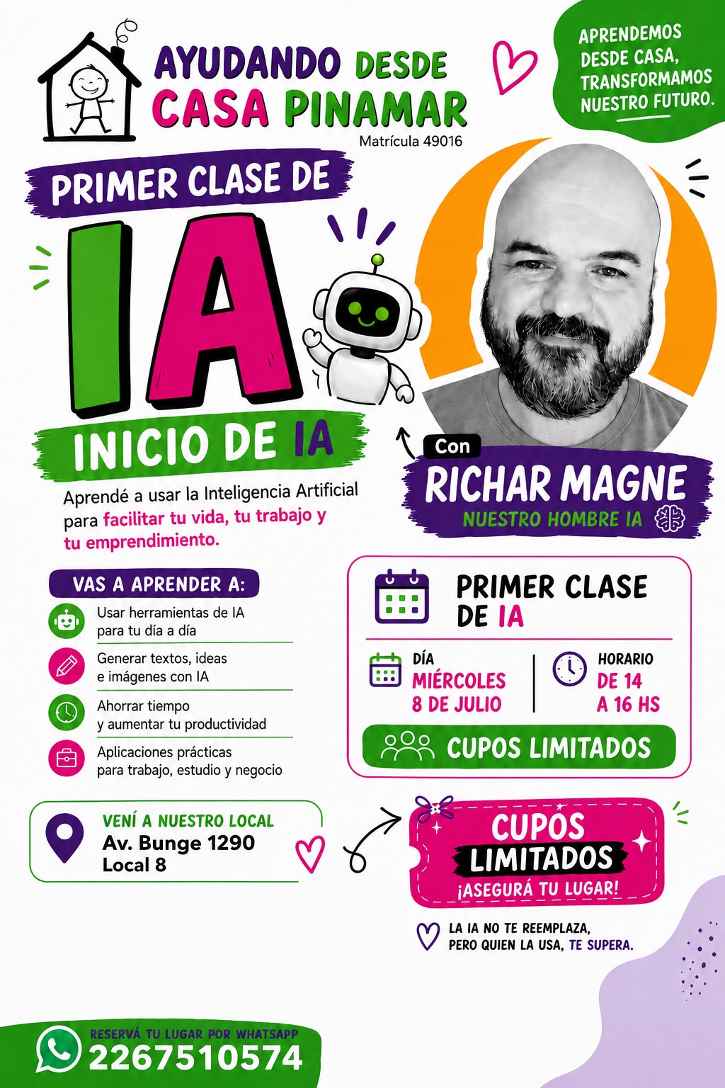 Curso de IA en la ONG &ldquo;Ayudando desde Casa&rdquo;
