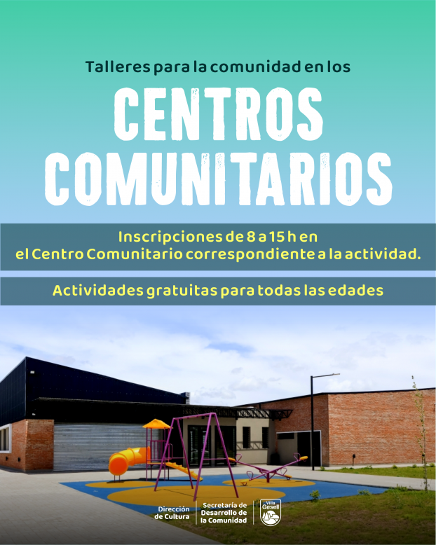 Villa Gesell abre la inscripci&oacute;n a talleres gratuitos en los centros comunitarios