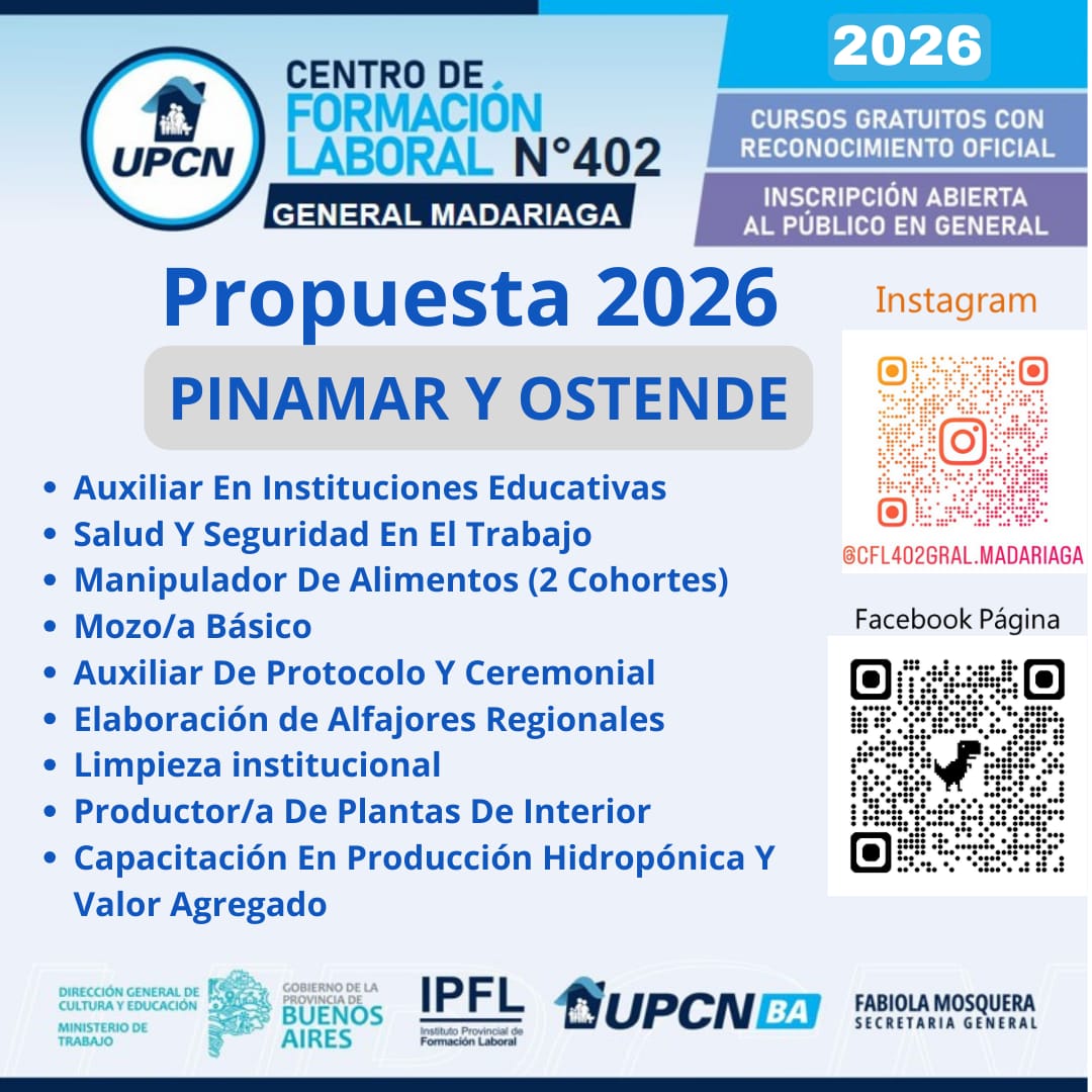 Abierta la inscripci&oacute;n a los cursos del Centro Regional de Formaci&oacute;n Laboral UPCN