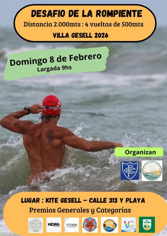 Villa Gesell se prepara para la 47&deg; Marat&oacute;n Acu&aacute;tica &ldquo;Tito&rdquo; Gioia