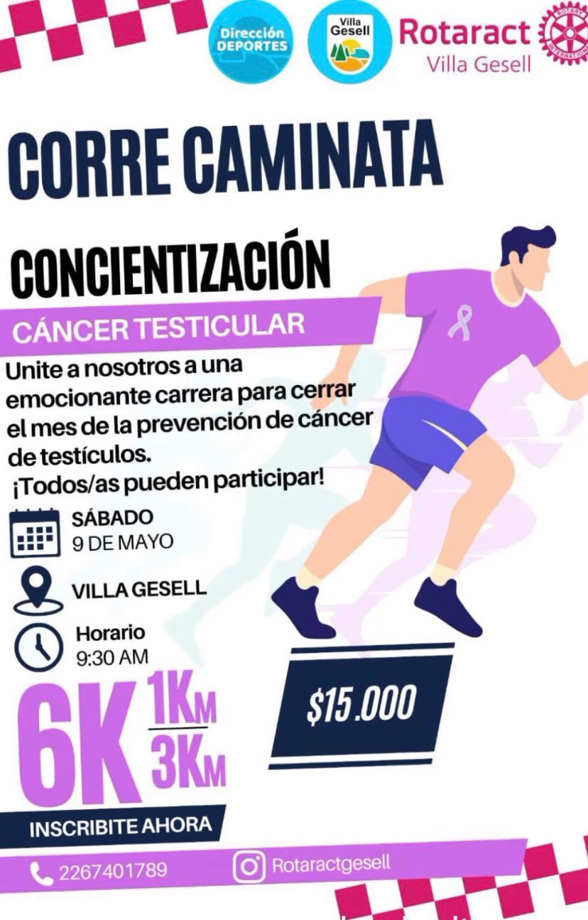 Correcaminata solidaria en prevenci&oacute;n de c&aacute;ncer testicular