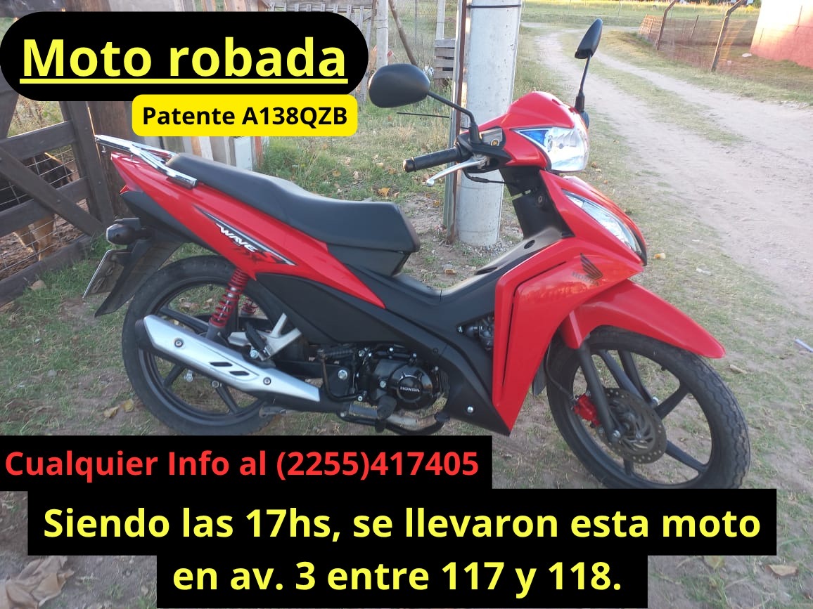 Roban una moto y el titular busca informaci&oacute;n