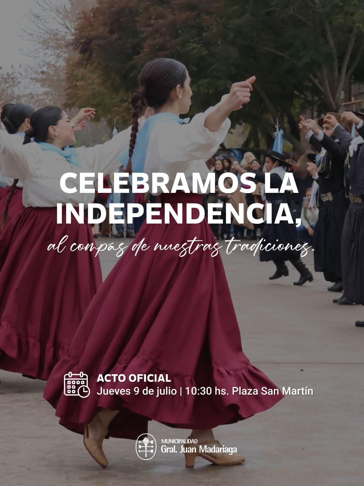 La Plaza San Mart&iacute;n se viste de gala para celebrar el D&iacute;a de la Independencia