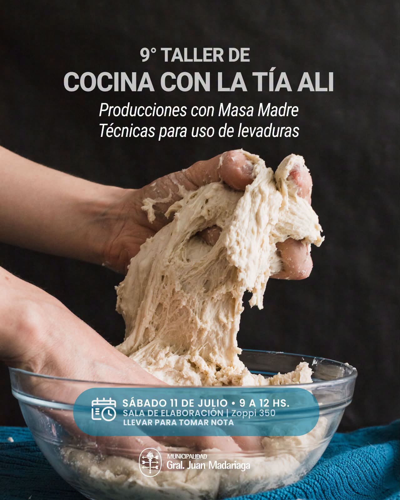 Vuelve el Taller de Cocina con la T&iacute;a Al&iacute;: una cita imperdible para los amantes de la panificaci&oacute;n artesanal